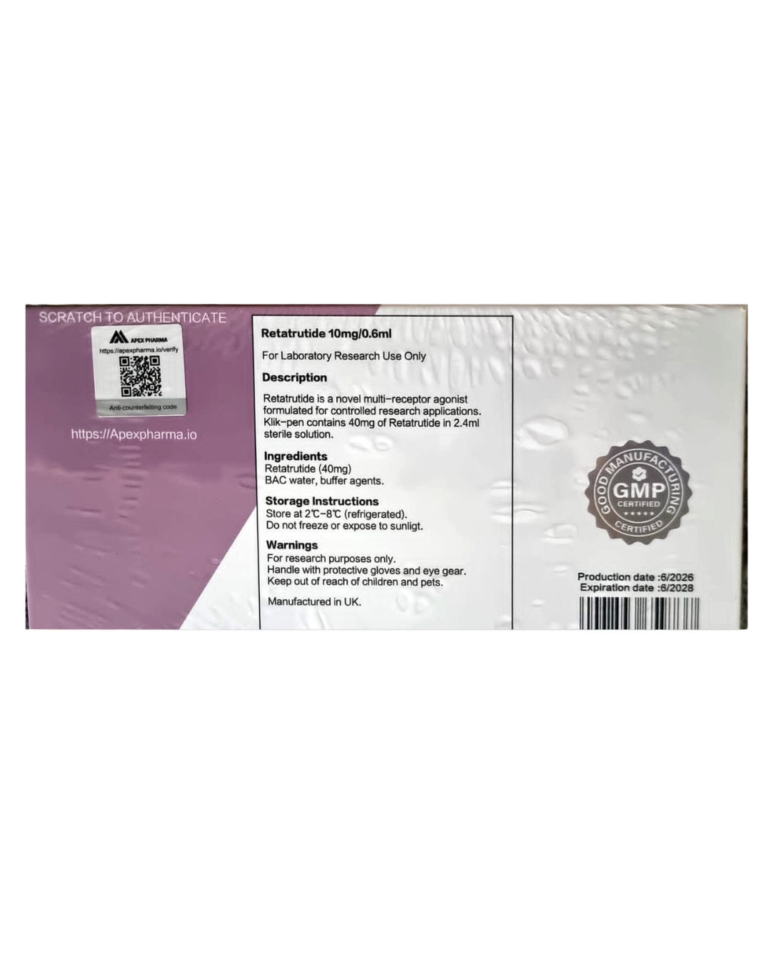 APEX PHARMA RETAKLIK 40MG PEN