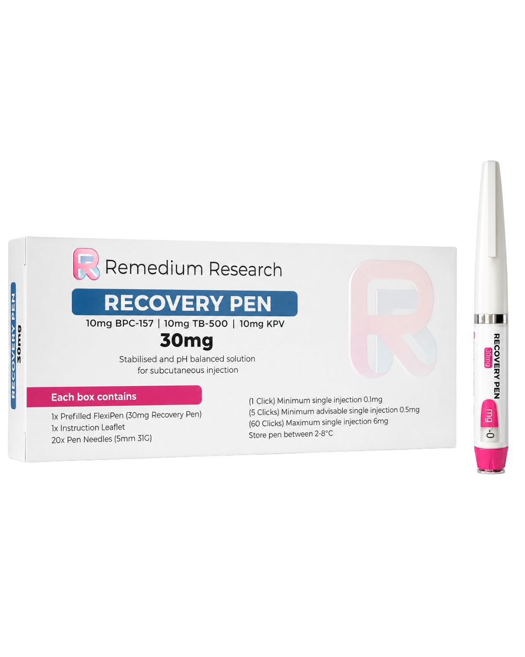 REMEDIUM RESEARCH RECOVERY 30MG PEN