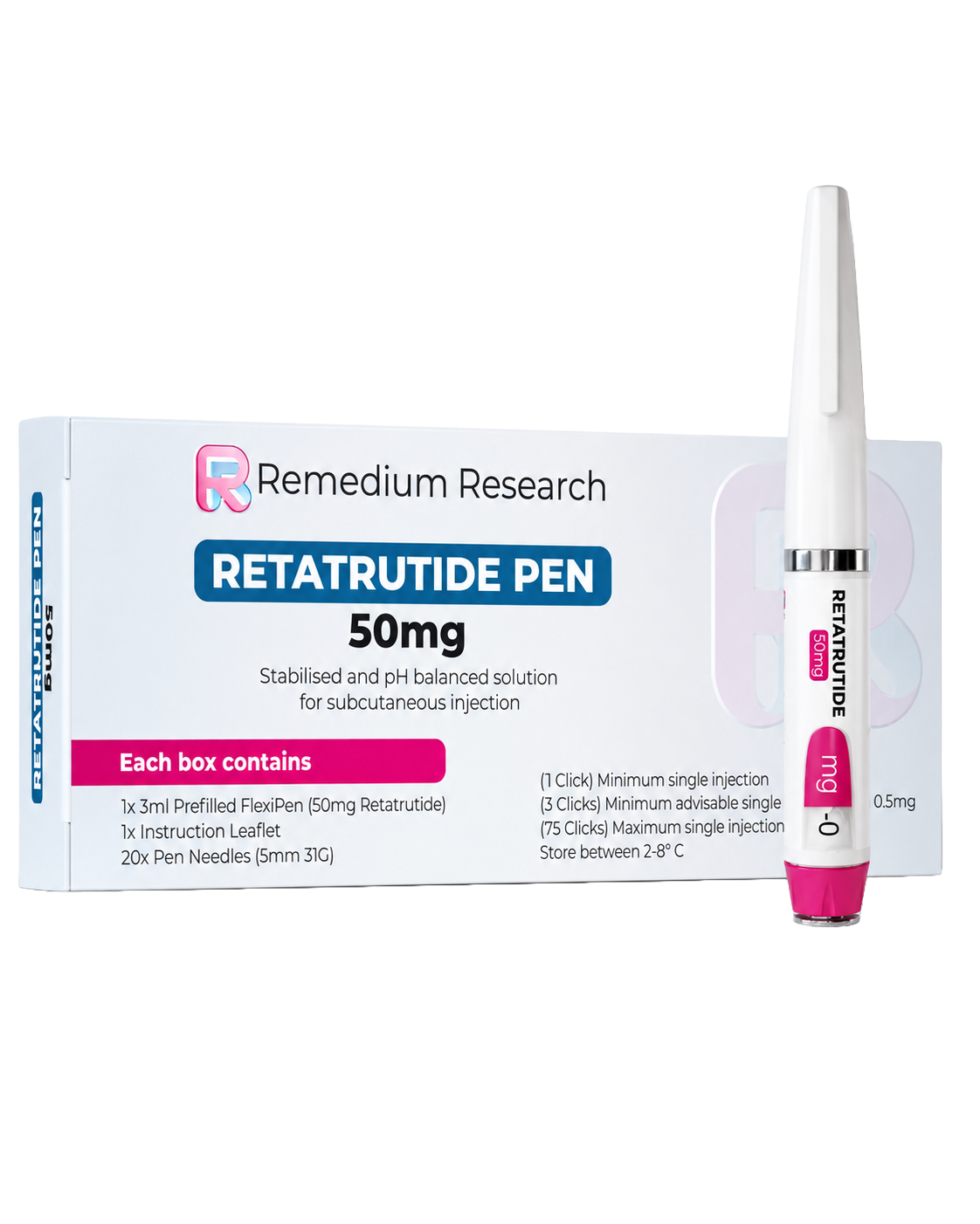 REMEDIUM RESEARCH RETATRUTIDE PEN 50MG